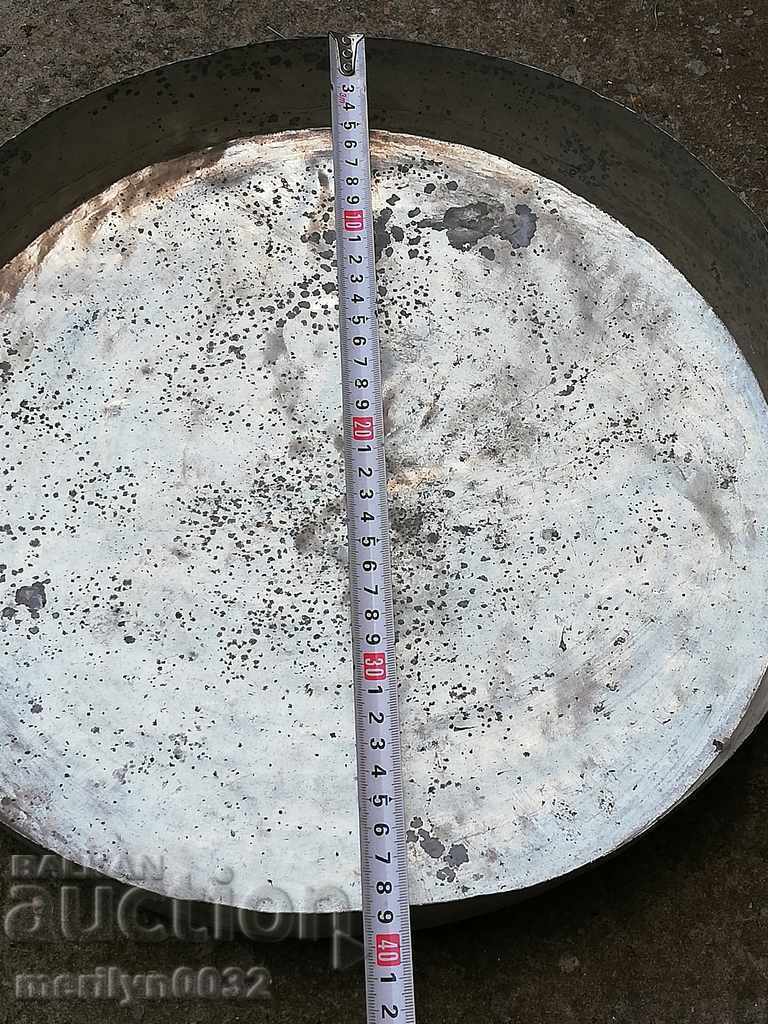 Δημοπρασία Tin δίσκο, έδρα, χαλκού, μπλε Δημοπρασία Tin δίσκο, έδρα, χαλκού, μπλε