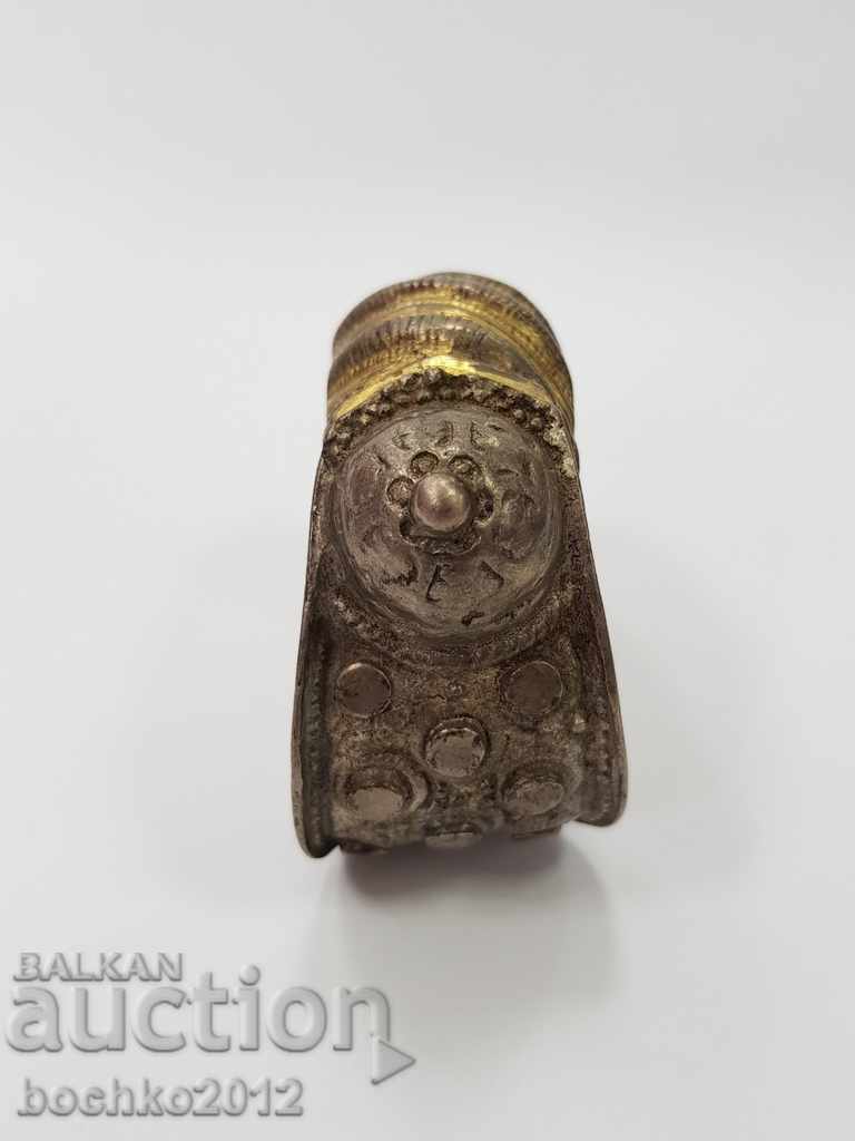 Auction  Collectible Bulgarian Renaissance silver bracelet "rogatka"