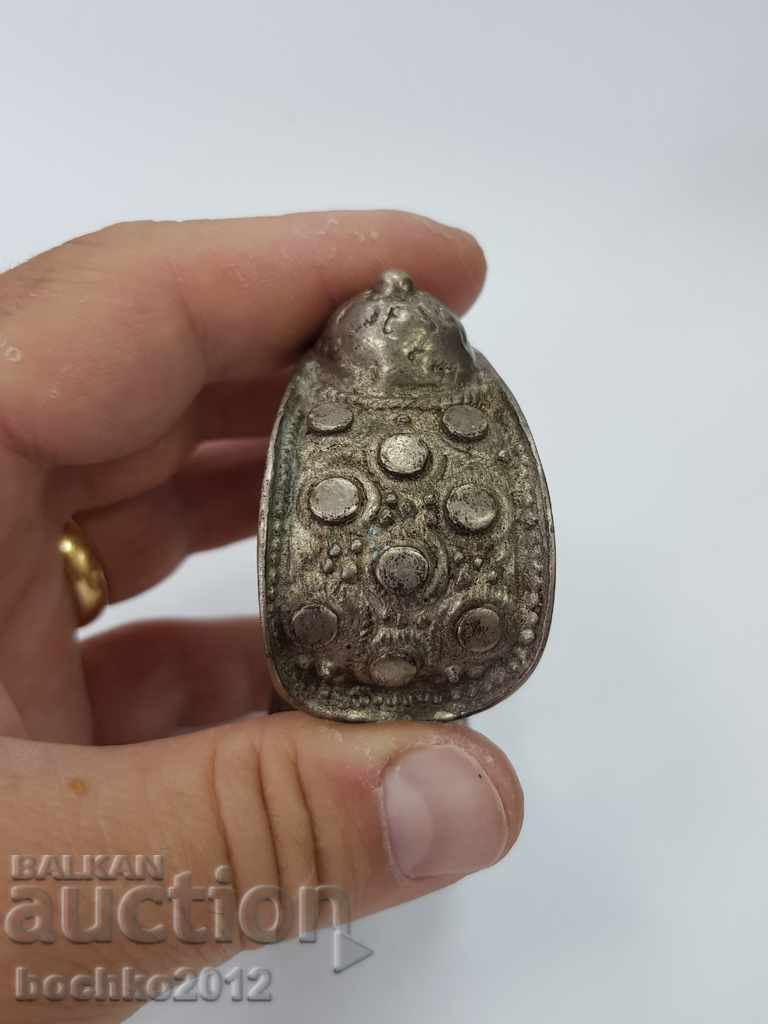 Συλλεκτικό βουλγάρικο αναγεννησιακό ασημένιο βραχιόλι σφεντόνας - 7