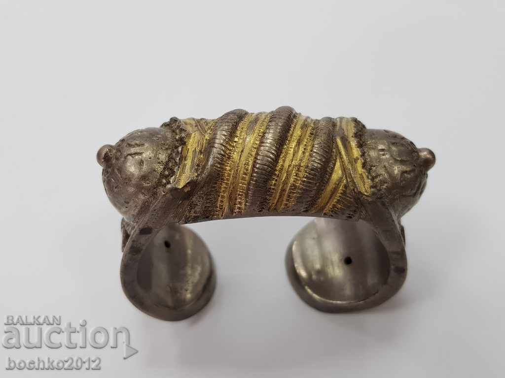 Συλλεκτικό βουλγάρικο αναγεννησιακό ασημένιο βραχιόλι σφεντόνας