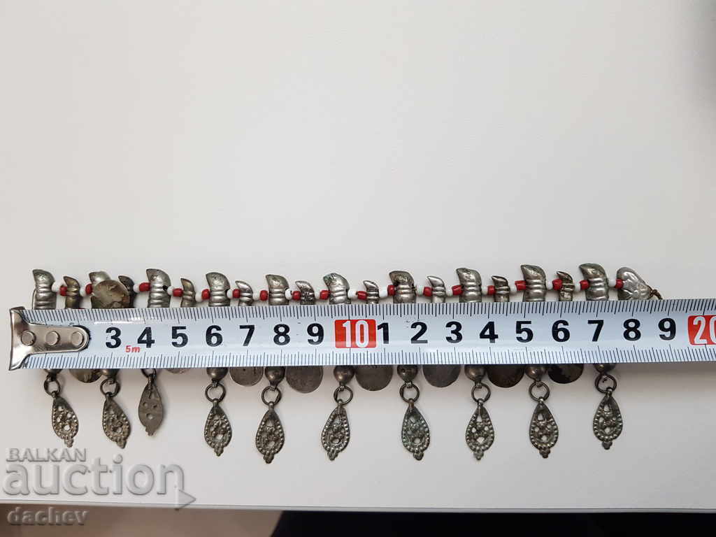 Сребърен Възрожденски прочелник трепка накит носия - 5 Сребърен Възрожденски прочелник трепка накит носия - 5