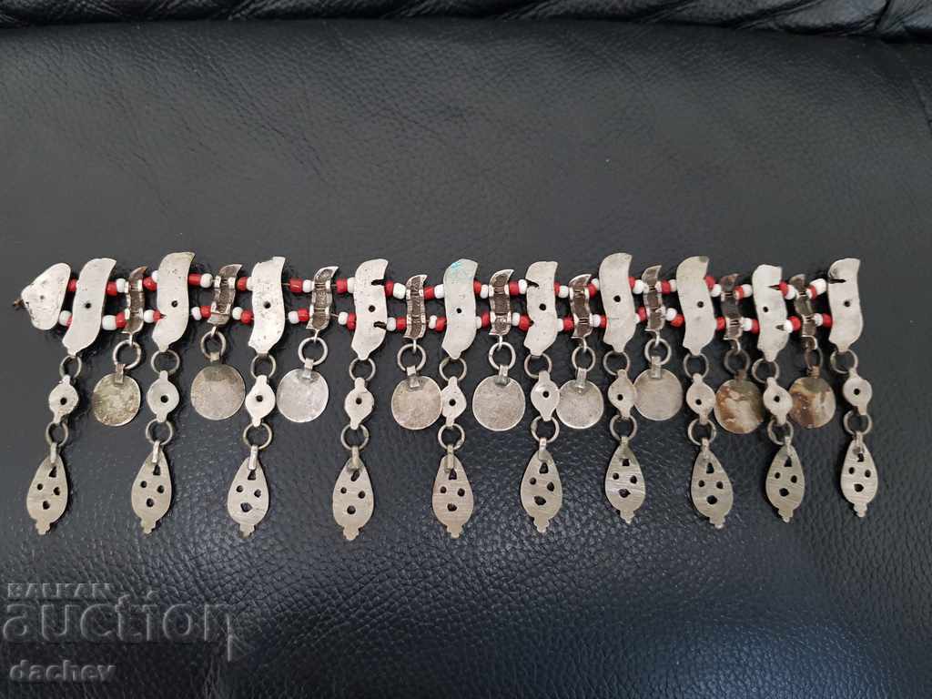 Сребърен Възрожденски прочелник трепка накит носия - 7 Сребърен Възрожденски прочелник трепка накит носия - 7