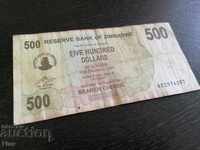Bancnotă - Zimbabwe - 500 de dolari 2006.