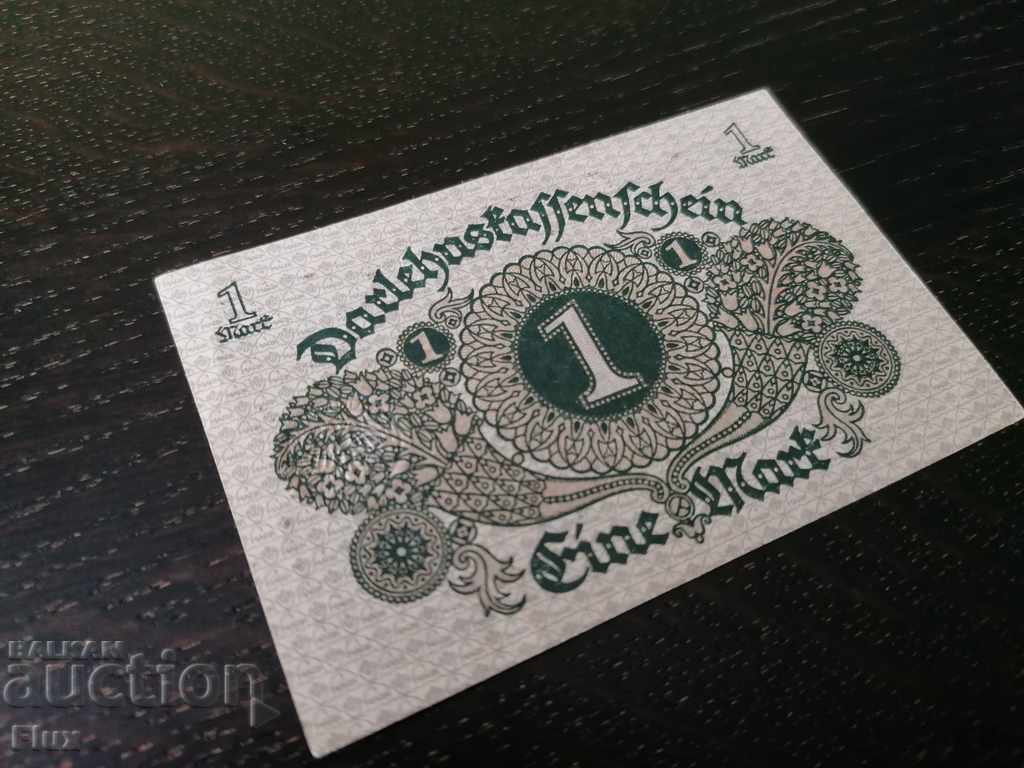 Аукцион Банкнота - Германия - 1 марка UNC | 1920г.