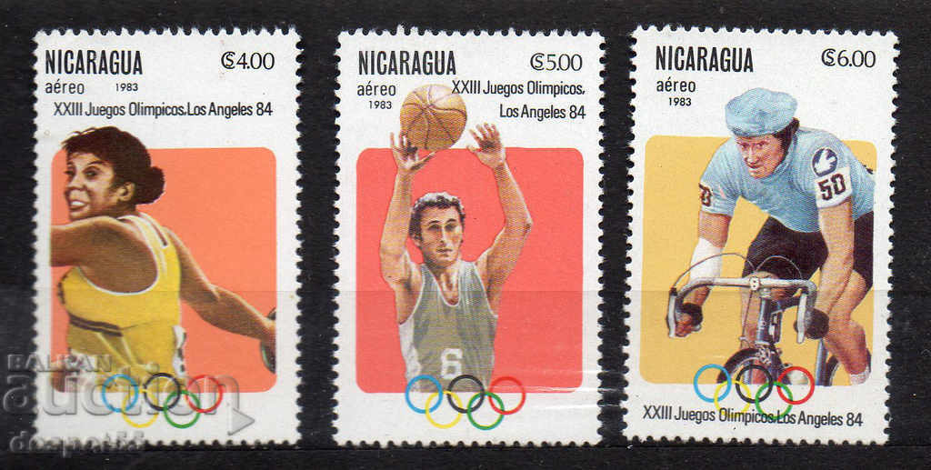 1983. Nicaragua. Jocurile Olimpice - Los Angeles, Statele Unite ale Americii.