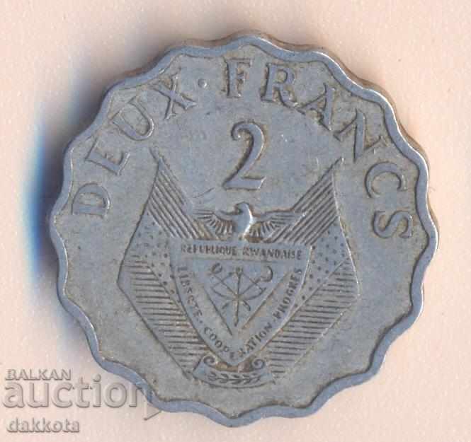 Rwanda 2 Franci an 1970