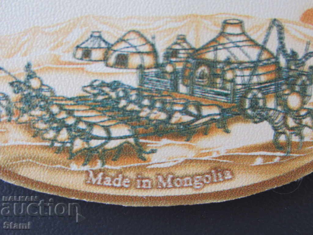 Auction Genuine leather magnet from Mongolia-30 series Auction Genuine leather magnet from Mongolia-30 series