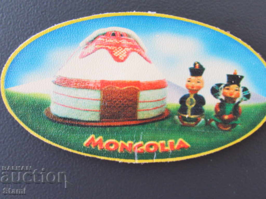 Auction Genuine leather magnet from Mongolia-31 series Auction Genuine leather magnet from Mongolia-31 series