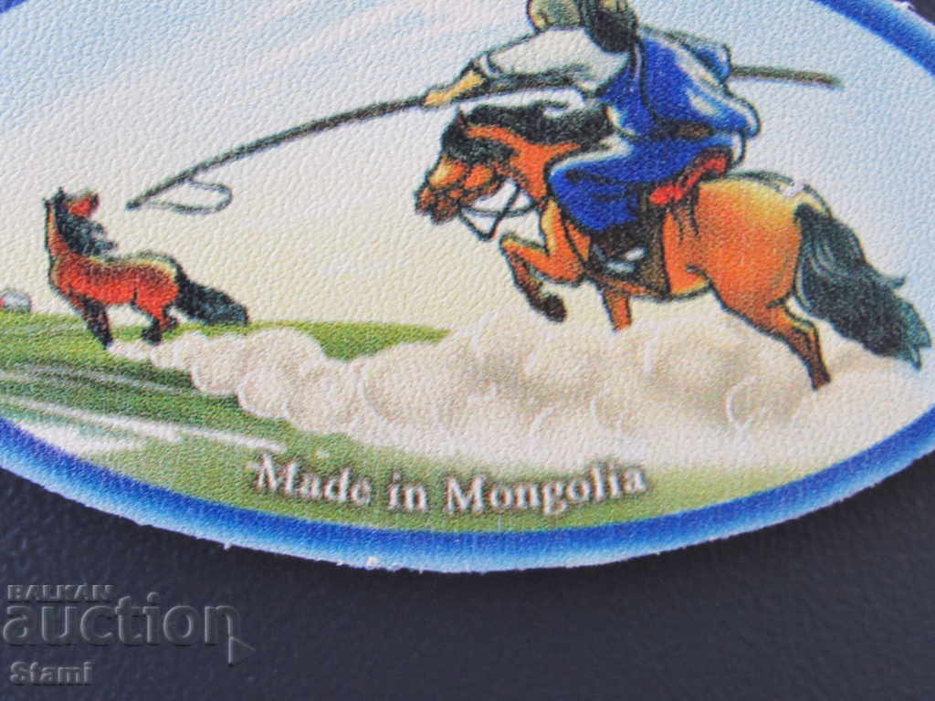 Genuine leather magnet from Mongolia-31 series - 6