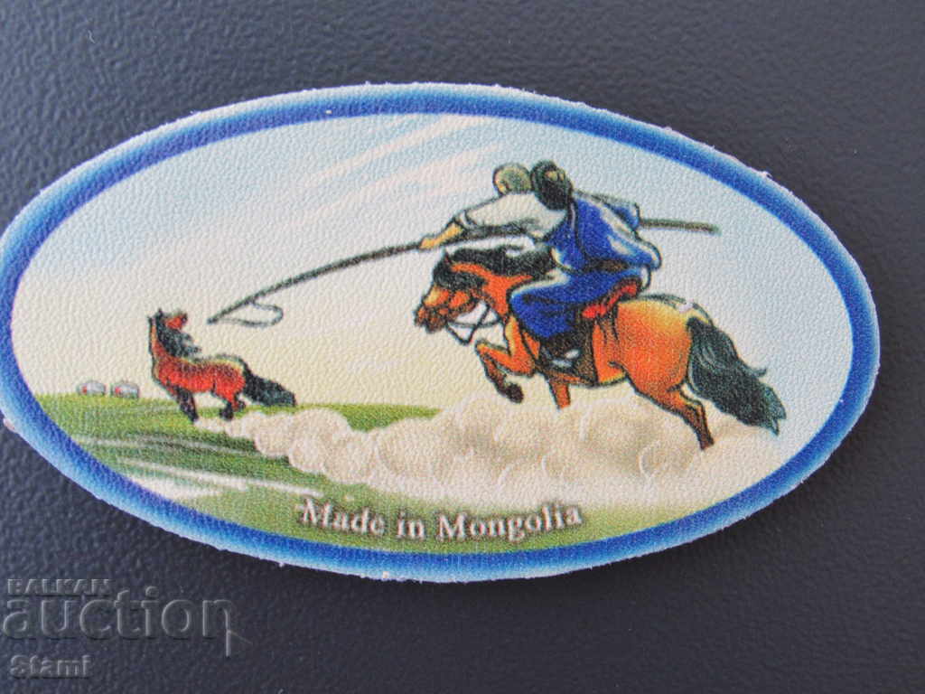 Magnet din piele naturală din seria Mongolia-31