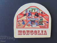 Genuine leather magnet from Mongolia-32 series