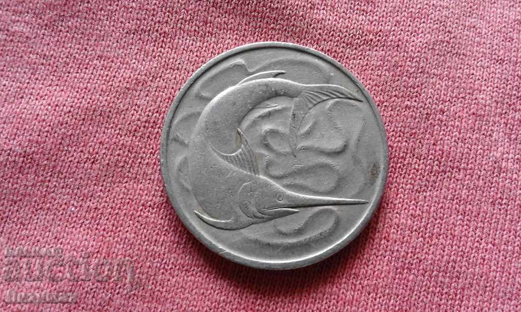 20 cenți 1967 Singapore cu preț € 0.51 | 1.00 BGN