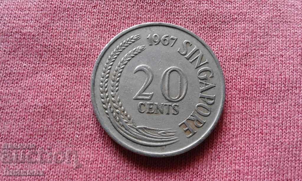 20 cenți 1967 Singapore
