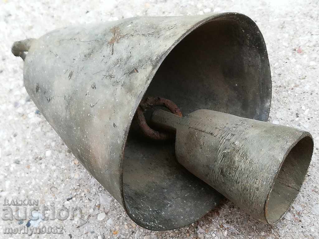 Οθωμανικό χάλκινο χάλκινο, καμπάνα, καμπάνα, tumbel - 5 Οθωμανικό χάλκινο χάλκινο, καμπάνα, καμπάνα, tumbel - 5