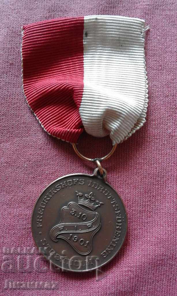Σουηδικό στρατιωτικό παράσημο, μετάλλιο, σήμα 1901.