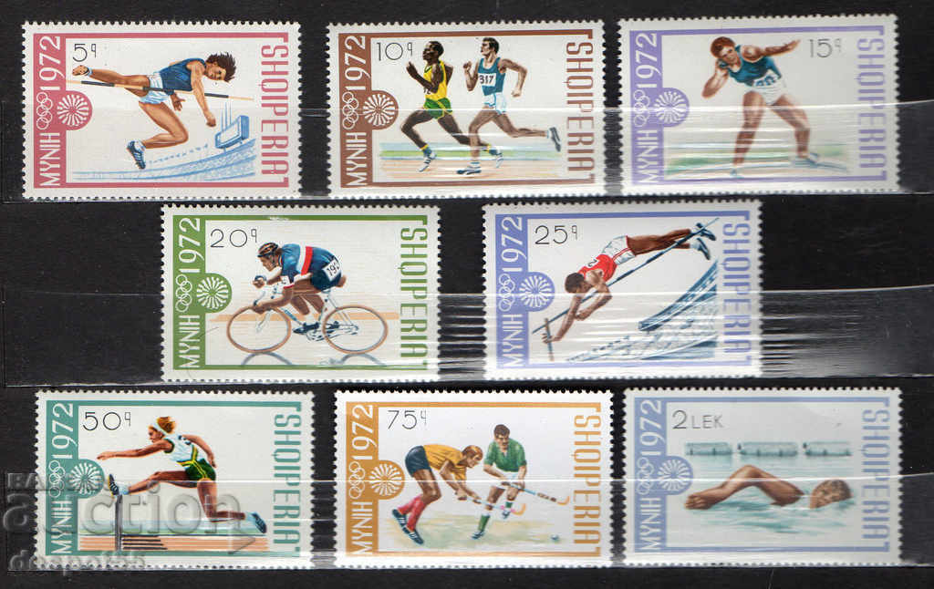 1972. Albania. Jocurile Olimpice - München, Germania.
