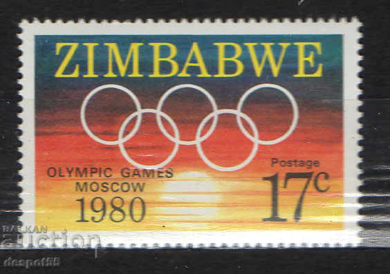1980. Ζιμπάμπουε. Ολυμπιακοί Αγώνες - Μόσχα, ΕΣΣΔ.
