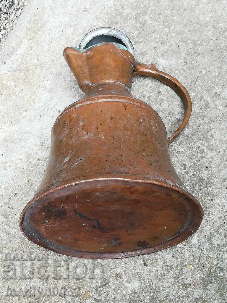 Renaissance gum, kettle, copper, copper vessel, jug, saucer - 5