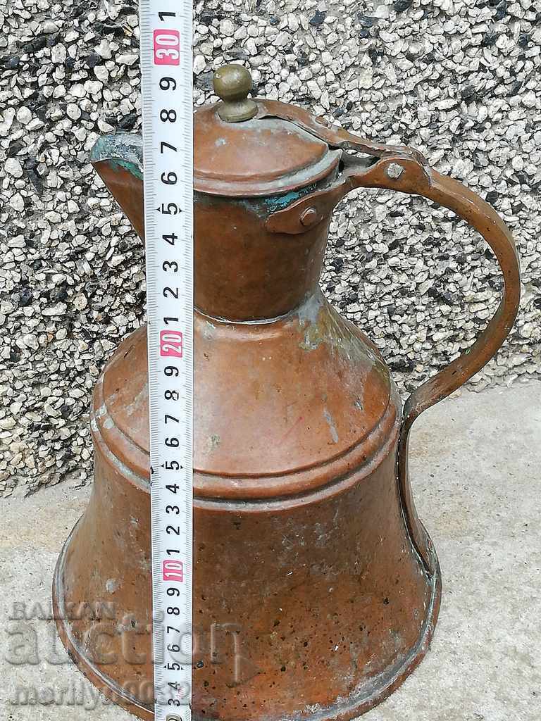 Renaissance gum, kettle, copper, copper vessel, jug, saucer - 7