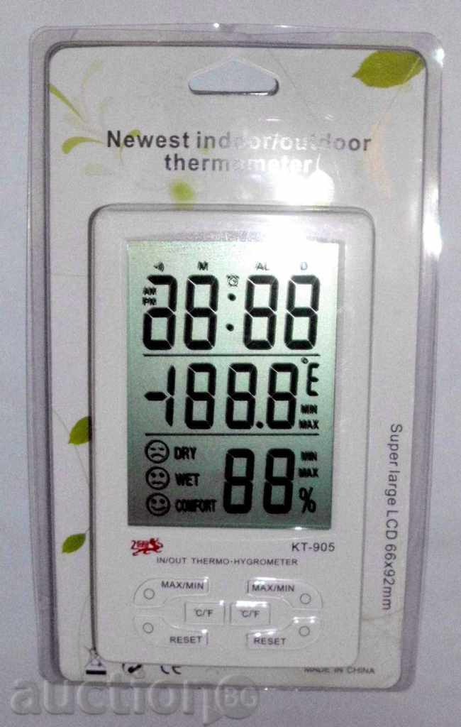 THERMOMETER / HYDROMER EXTERNAL-INTERNAL TEMPERATURE with price 12.00 BGN | € 6.14 THERMOMETER / HYDROMER EXTERNAL-INTERNAL TEMPERATURE with price 12.00 BGN | € 6.14