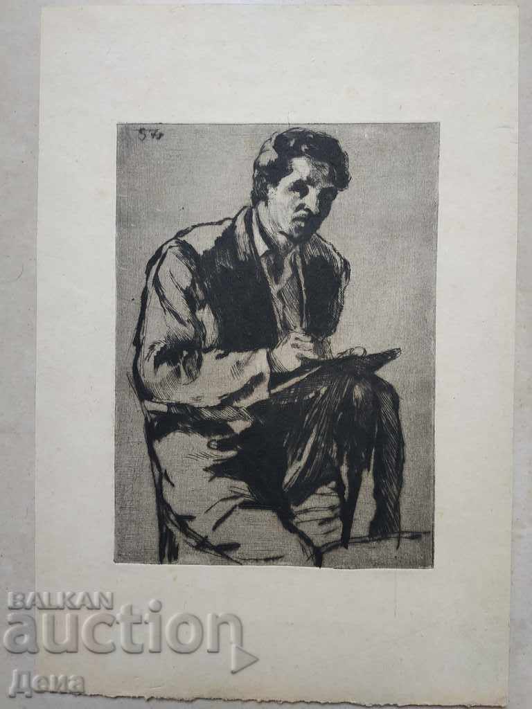 Old ENGRAVING 1957 Old ENGRAVING 1957