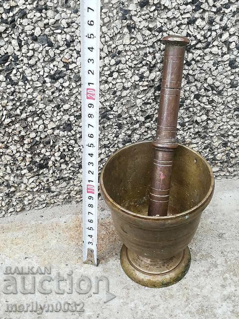 Παλιά χάλκινο γουδί με το γουδοχέρι, γουδί - 5 Παλιά χάλκινο γουδί με το γουδοχέρι, γουδί - 5