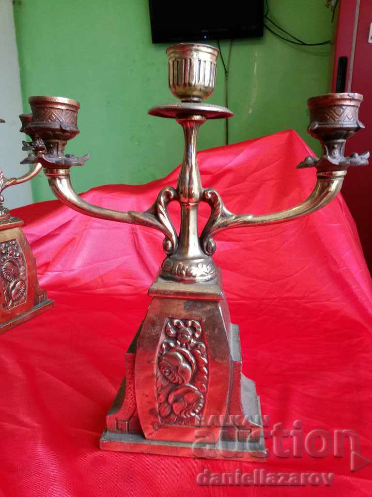 Set of Bronze Candlesticks Candlesticks with price 160.00 BGN | € 81.81
