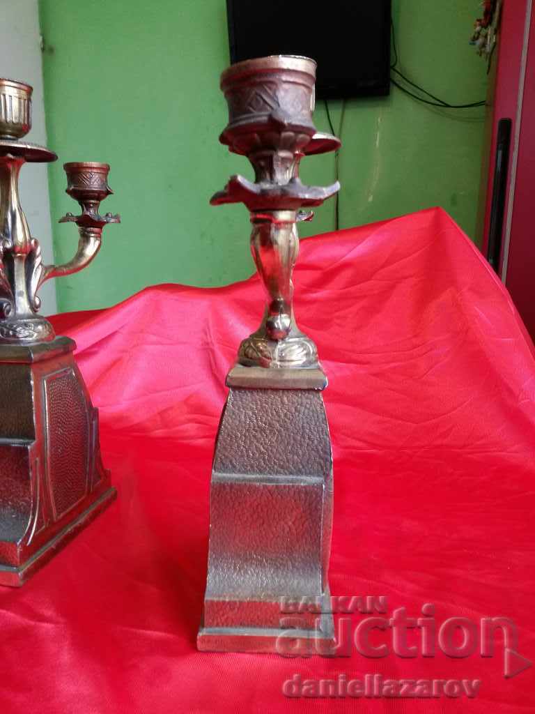 Delivery of Set of Bronze Candlesticks Candlesticks