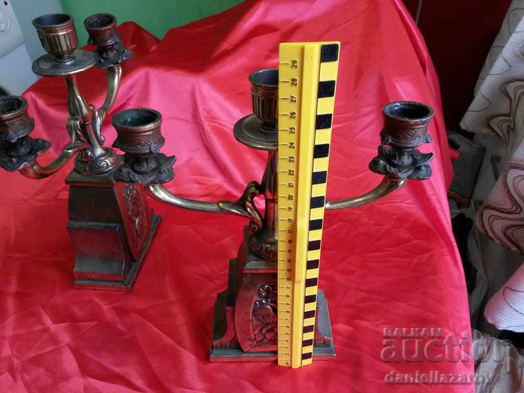 Set of Bronze Candlesticks Candlesticks - 6