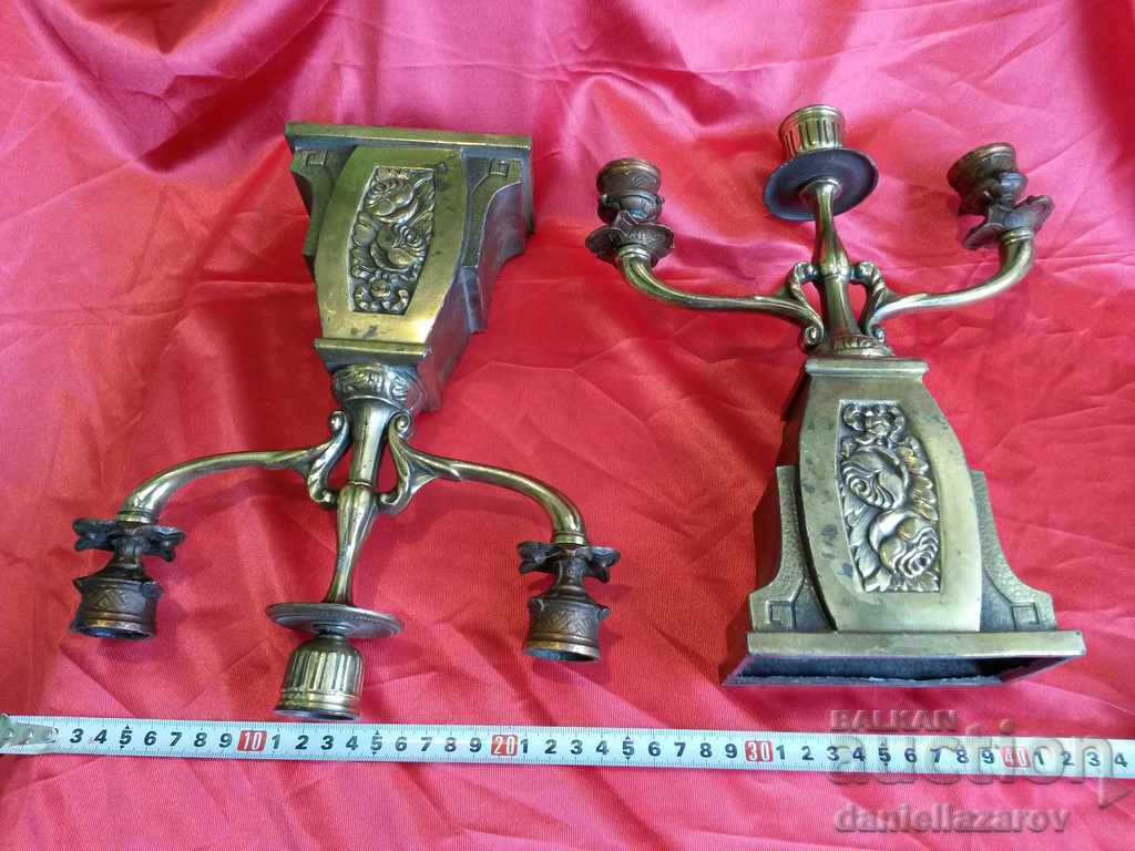 Set of Bronze Candlesticks Candlesticks - 7