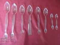 Set of Old Spacer Spoons 8 pieces