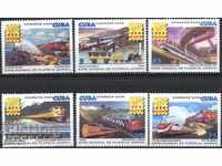 Чисти марки  Влакове Филателна изложба Белгика 2006  от Куба