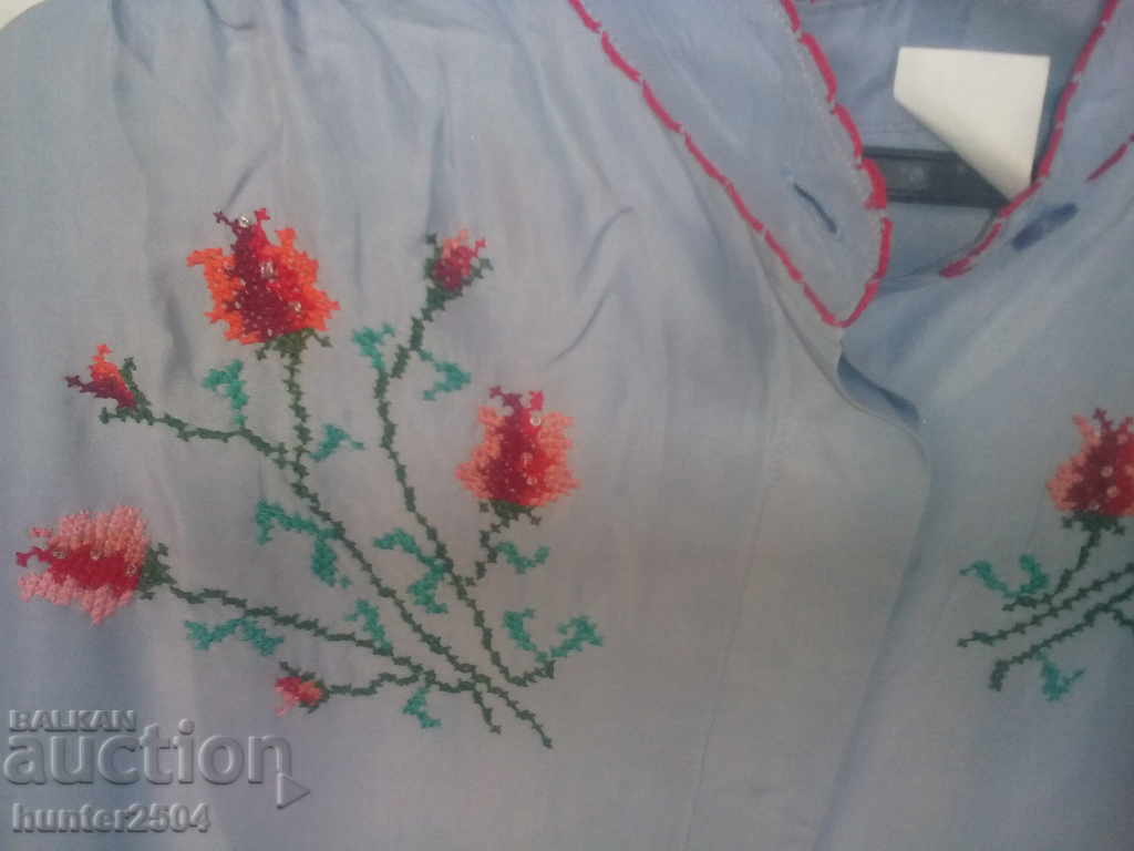 Women's shirt, silk, hand-stitched tapestry. with price 34.95 BGN | € 17.87 Women's shirt, silk, hand-stitched tapestry. with price 34.95 BGN | € 17.87