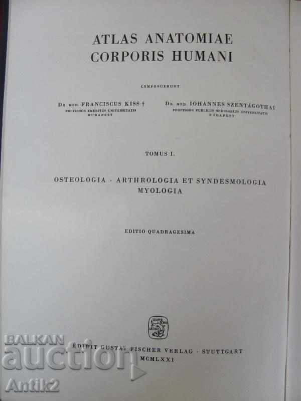 1971 Medical Book Anatomic Atlas Volume 1 with price 60.00 BGN | € 30.68 1971 Medical Book Anatomic Atlas Volume 1 with price 60.00 BGN | € 30.68