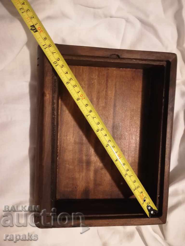 Wooden book case for revolver, gun, valuables and jewelry - 5