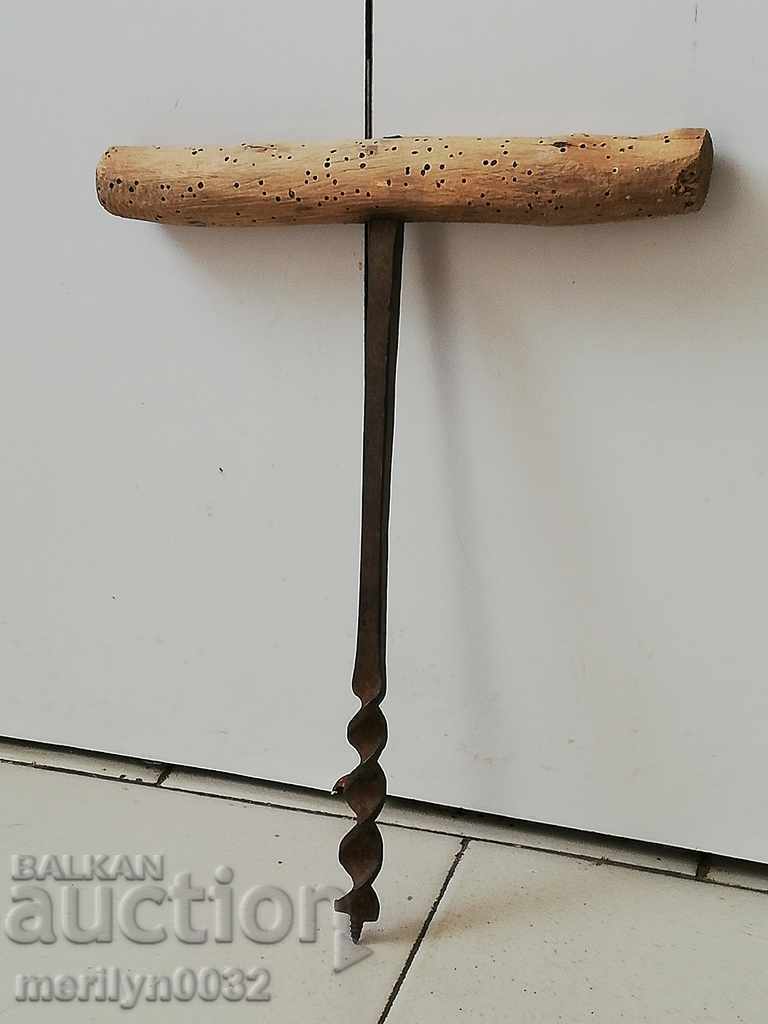 Ancient crutch, burgundy, screwdriver, wrought iron with price 32.00 BGN | € 16.36 Ancient crutch, burgundy, screwdriver, wrought iron with price 32.00 BGN | € 16.36