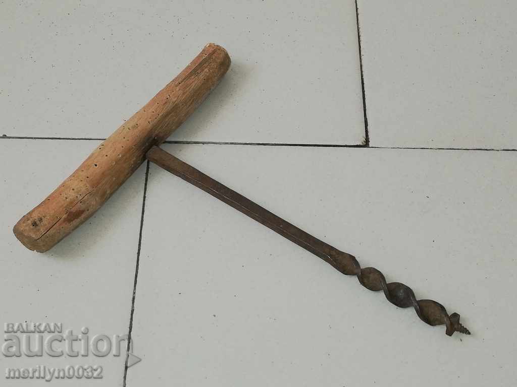Delivery of Ancient crutch, burgundy, screwdriver, wrought iron Delivery of Ancient crutch, burgundy, screwdriver, wrought iron
