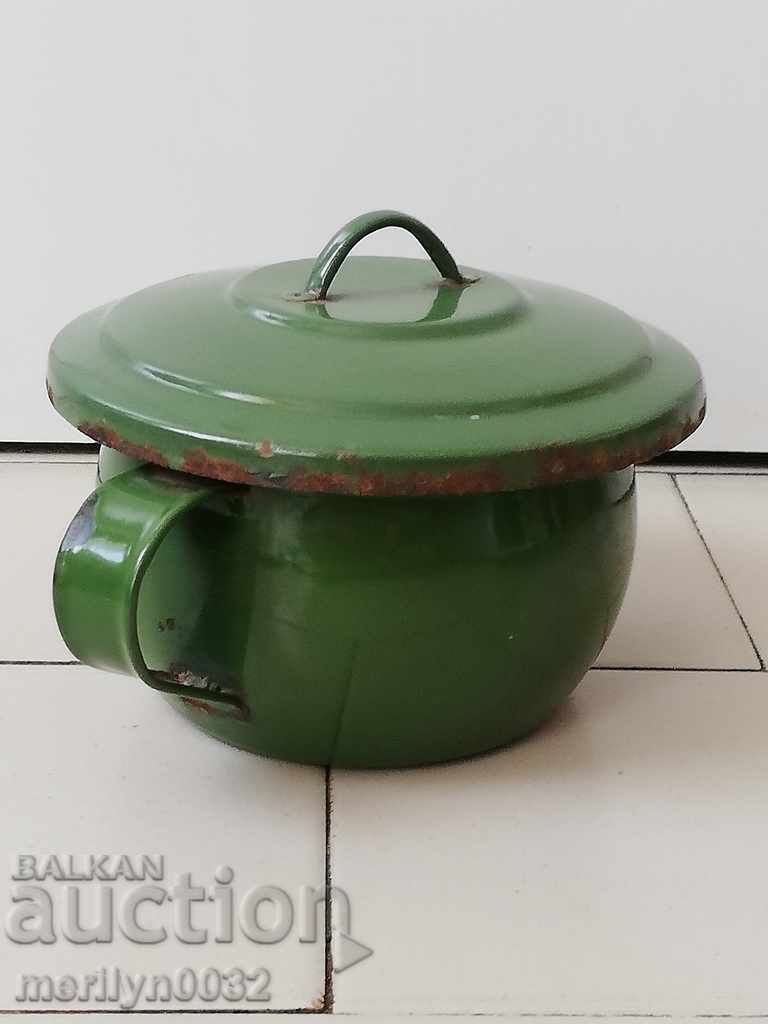 Enameled pot, pot, enameled pot, lid, NRB enamel - 6 Enameled pot, pot, enameled pot, lid, NRB enamel - 6