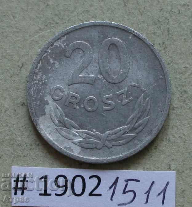 20 Groshes 1963 Πολωνία