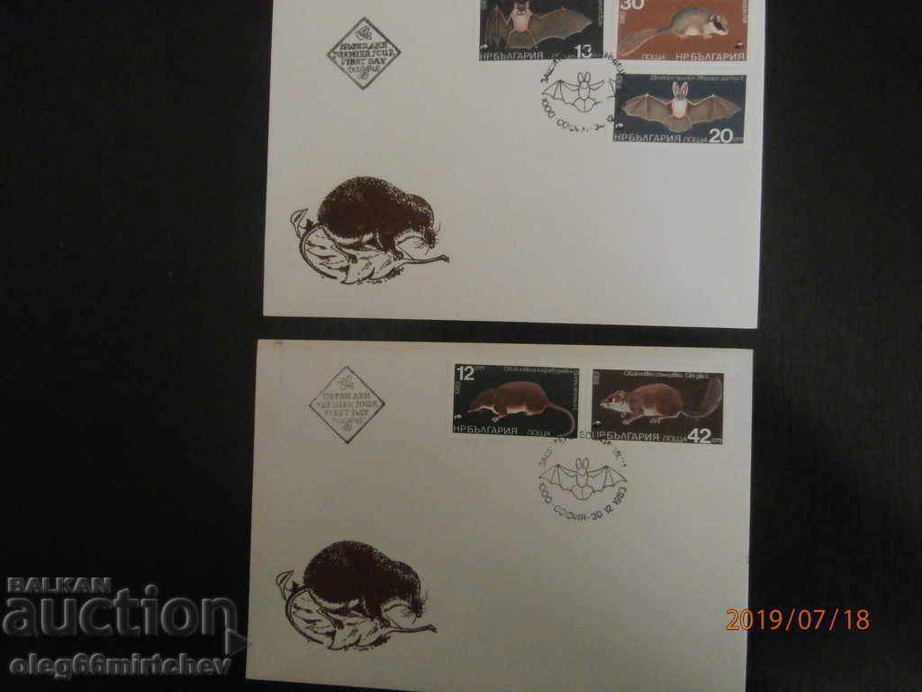 FDC 1973 Protected Predators M! No 3236/40, CP 3279/83,