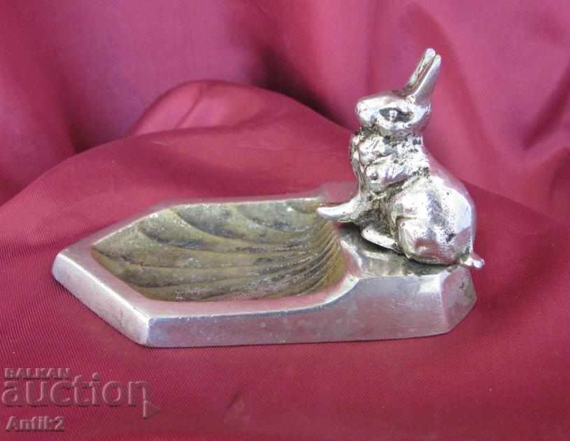 The 30 Metal Ashtray-Rabbit with price 54.00 BGN | € 27.61