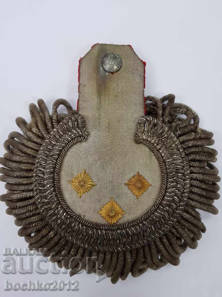 Very rare Bulgarian royal epaulette General-Staff-Colonel - 7 Very rare Bulgarian royal epaulette General-Staff-Colonel - 7