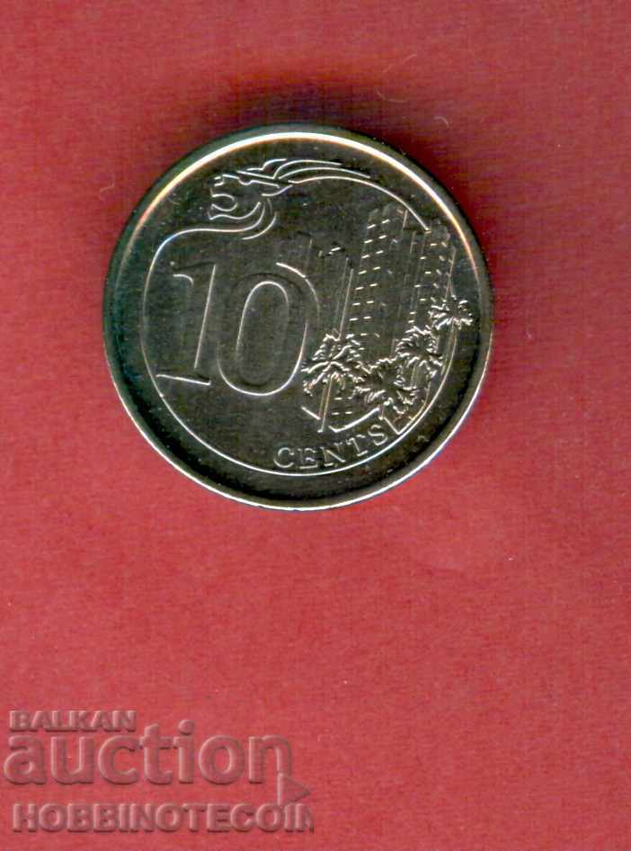 SINGAPORE SINGAPORE 0.10 10 Cent issue 2013 NEW UNC