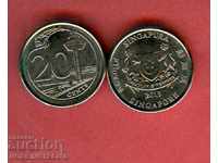 SINGAPORE SINGAPURE 0.20 20 Issues Issue 2013 NEW UNC