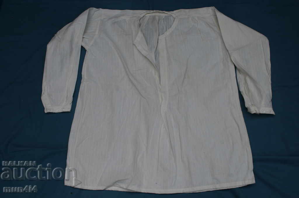 Автентична мъжка риза кенар народна носия шевица везба(178)
