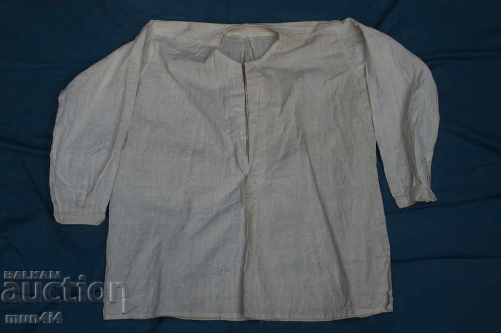 Автентична мъжка риза кенар народна носия шевица везба(183)