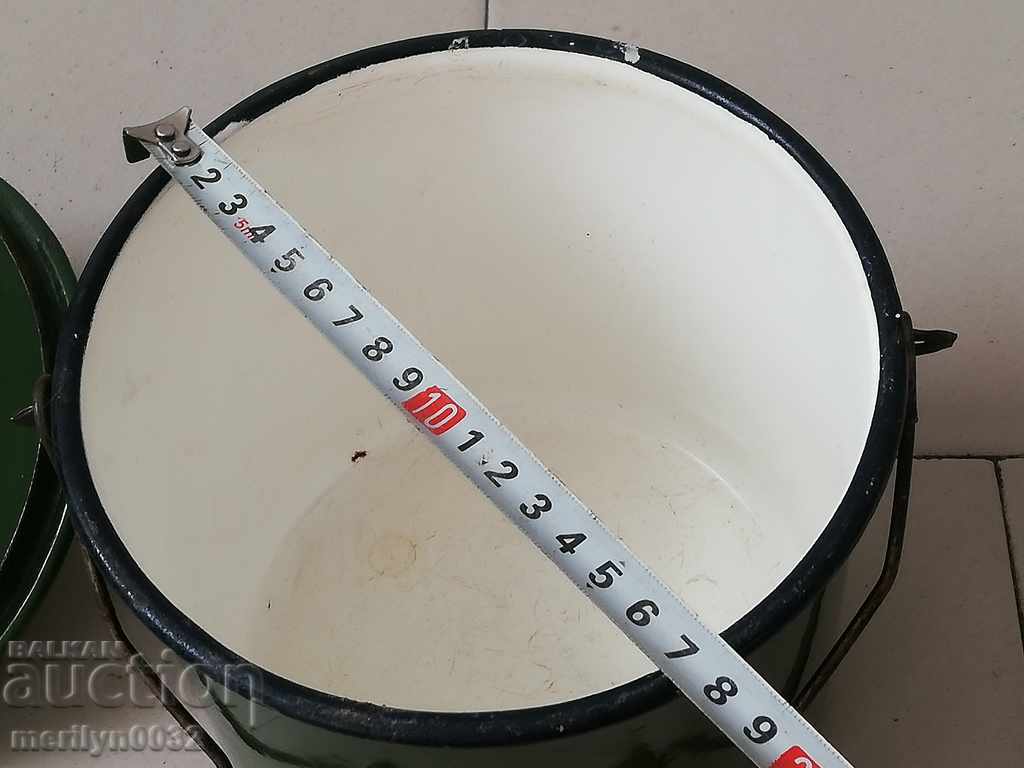 Емайлирано соц канче капак метална чаша канчок емайлиран съд - 5 Емайлирано соц канче капак метална чаша канчок емайлиран съд - 5