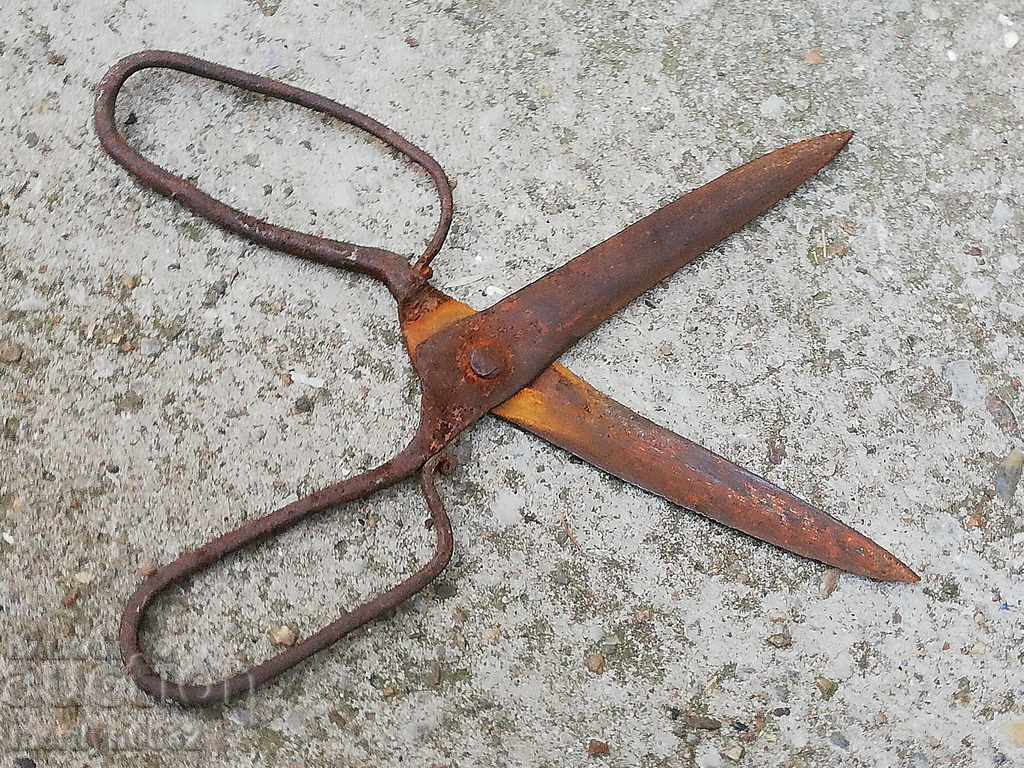 Renaissance forged scissors, wrought iron - 5