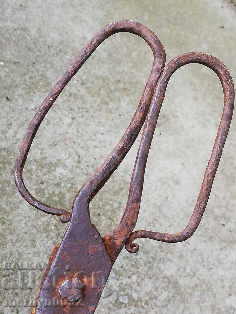 Renaissance forged scissors, wrought iron - 6