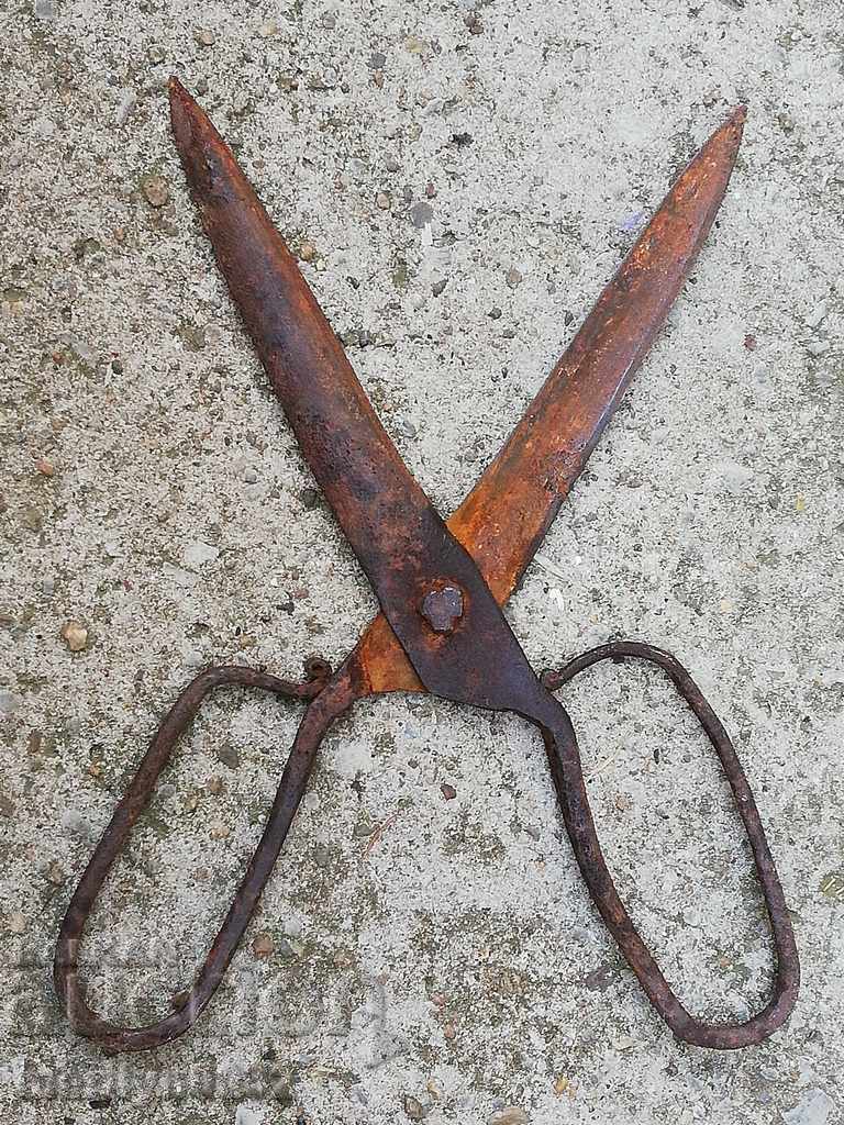 Renaissance forged scissors, wrought iron - 7